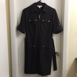Michael Kors Brown above-the-knee Shirt Dress